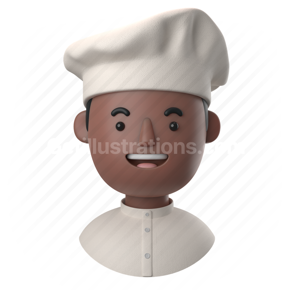 man, male, people, person, dark, african, chef, occupation